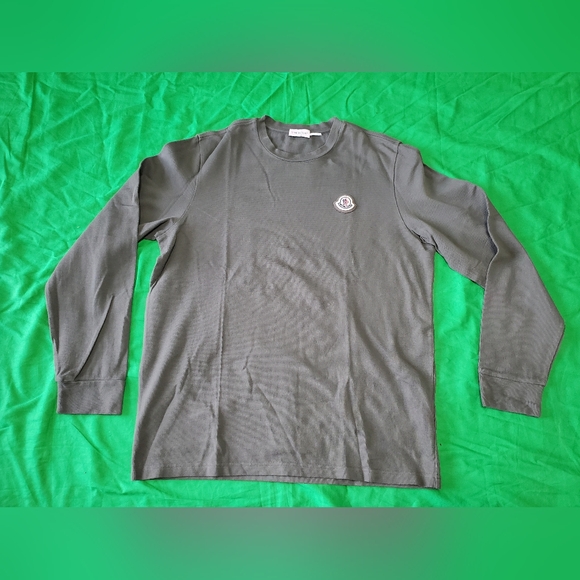 Moncler Olive Green Long Sleeve Tee